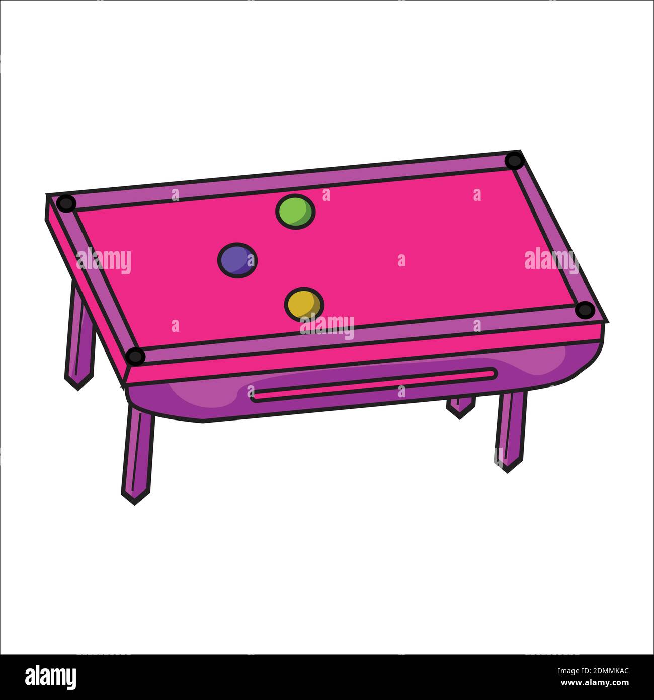 Billardtisch aus Stahl. Abbildung, Vektor Pool Table Variation. Stock Vektor