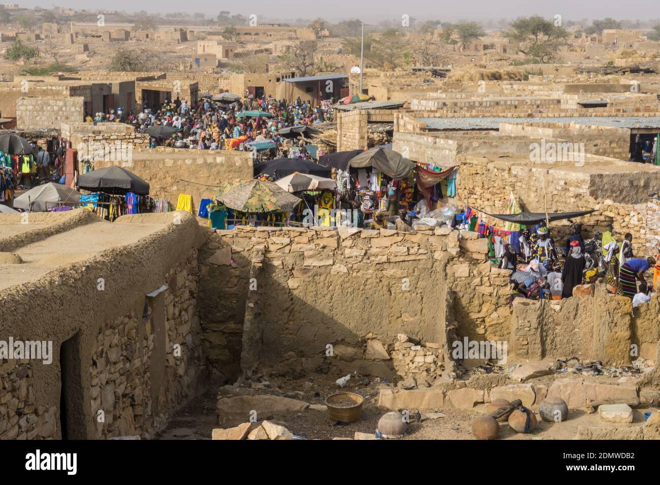 Markt in Sangha, Dogon Country, Mali Stockfoto