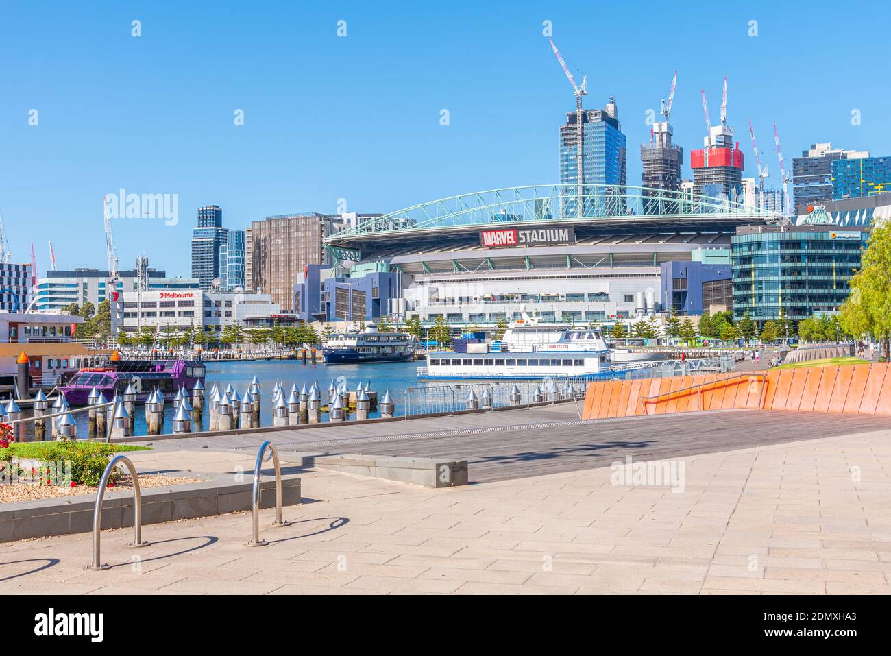 MELBOURNE, AUSTRALIEN, 1. JANUAR 2020: Blick auf das Marvel-Stadion in Melbourne, Australien Stockfoto