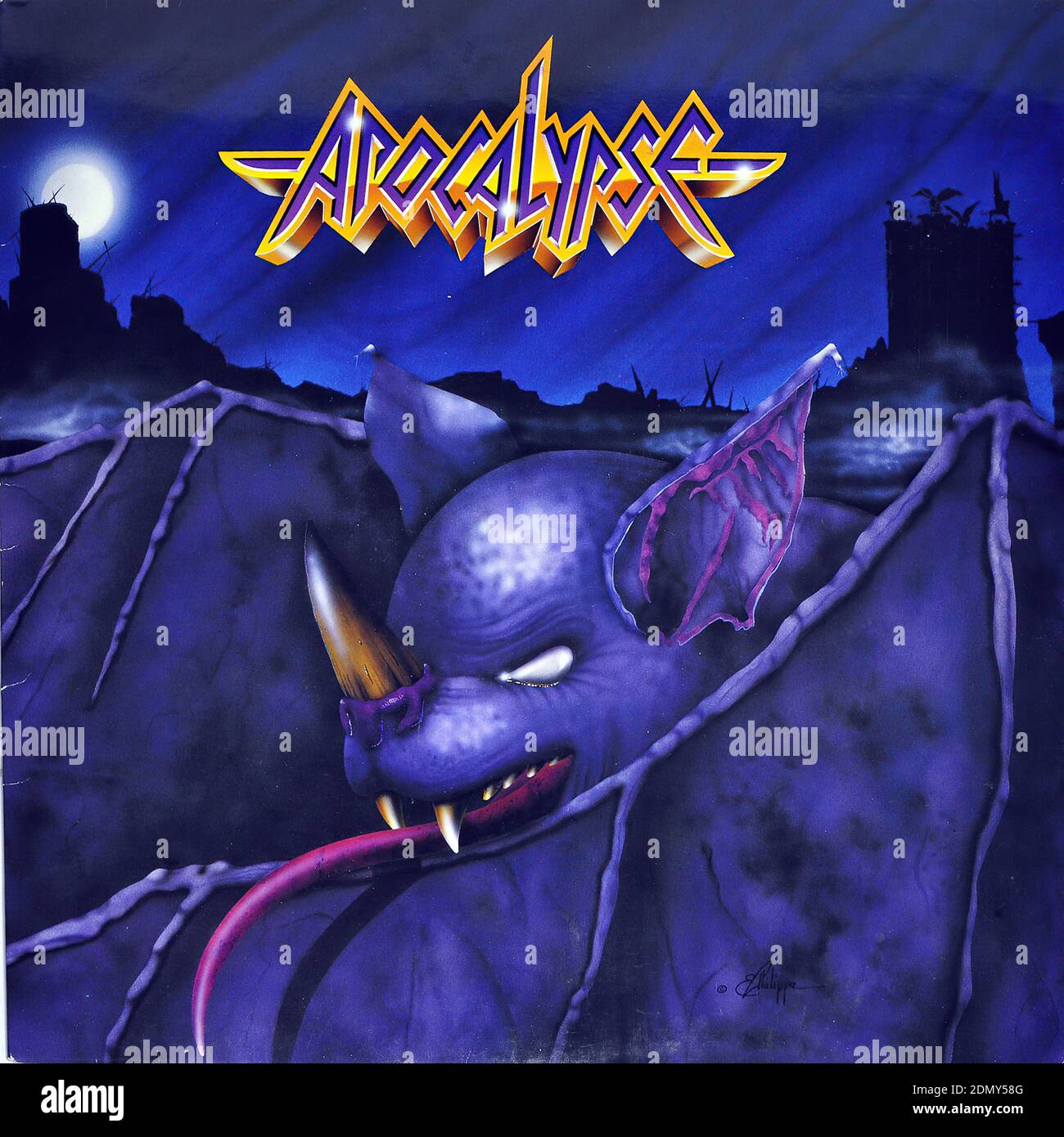 Apocalypse Swiss - Vintage Vinyl Schallplattencover Stockfoto