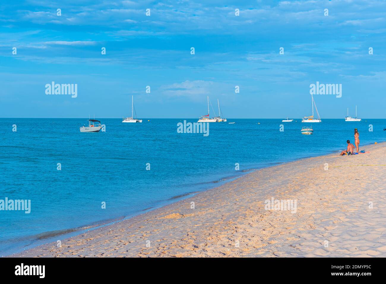 MONKEY MIA, AUSTRALIEN, 12. JANUAR 2020: Strand im Monkey Mia Resort in Australien Stockfoto