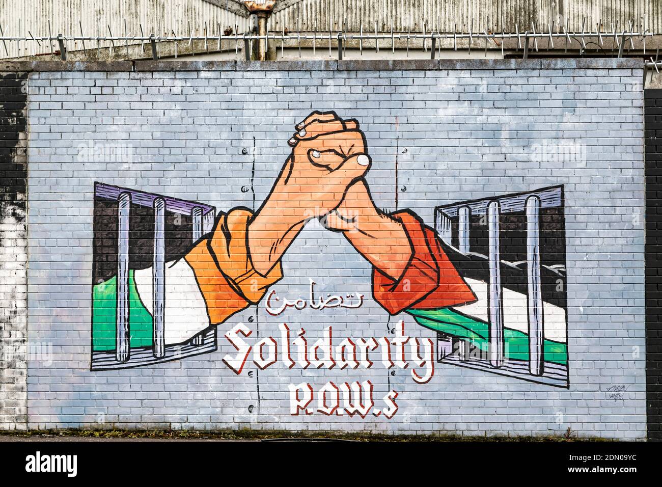 Belfast, Nordirland. Mai 2016. Graffiti und Street Art am 1. Mai 2016 in Belfast, Nordirland, Großbritannien. Stockfoto