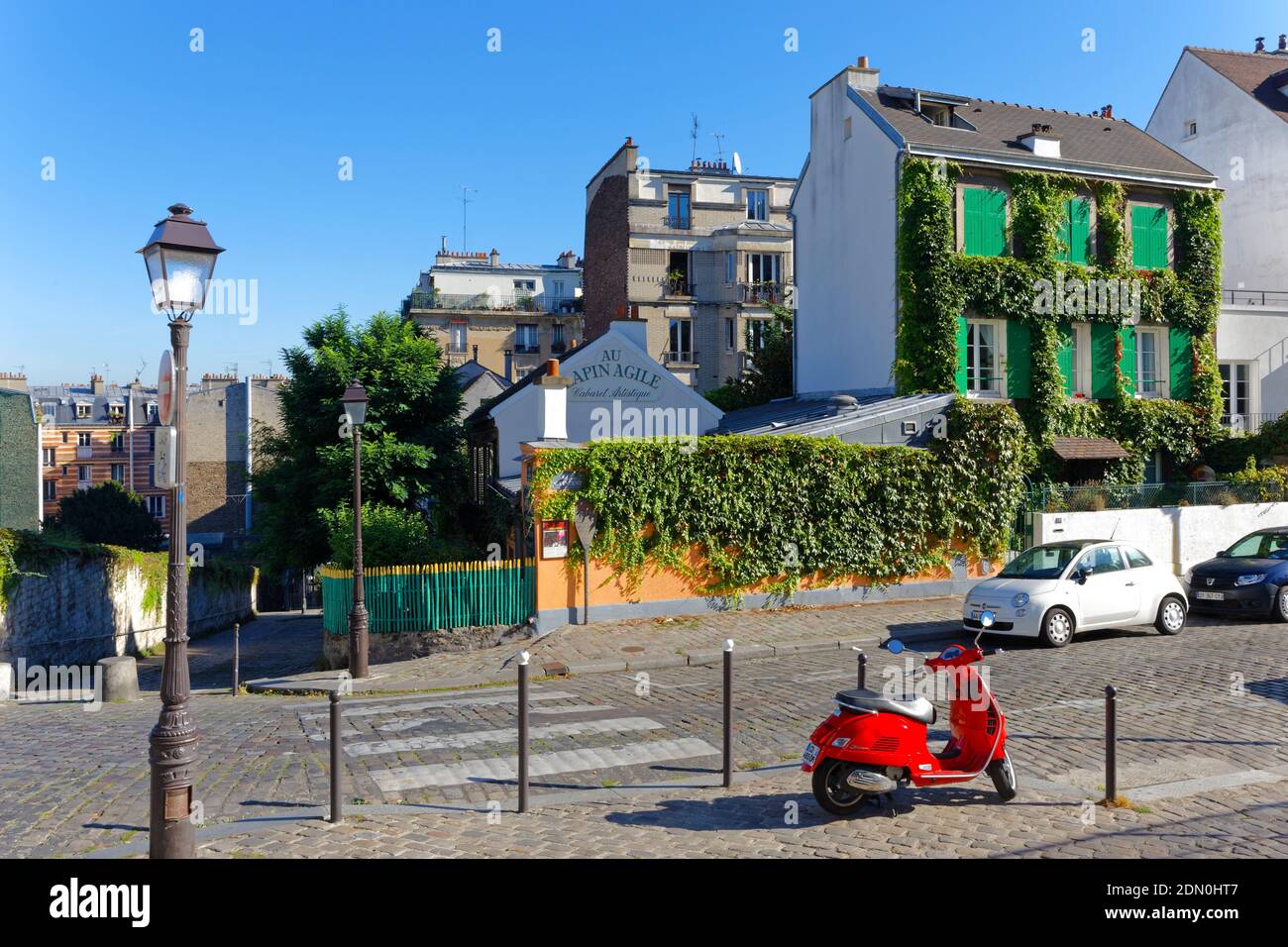 Au Lapin Agile (im Lapin Agile), Kabarett Montmartre, Paris Stockfoto