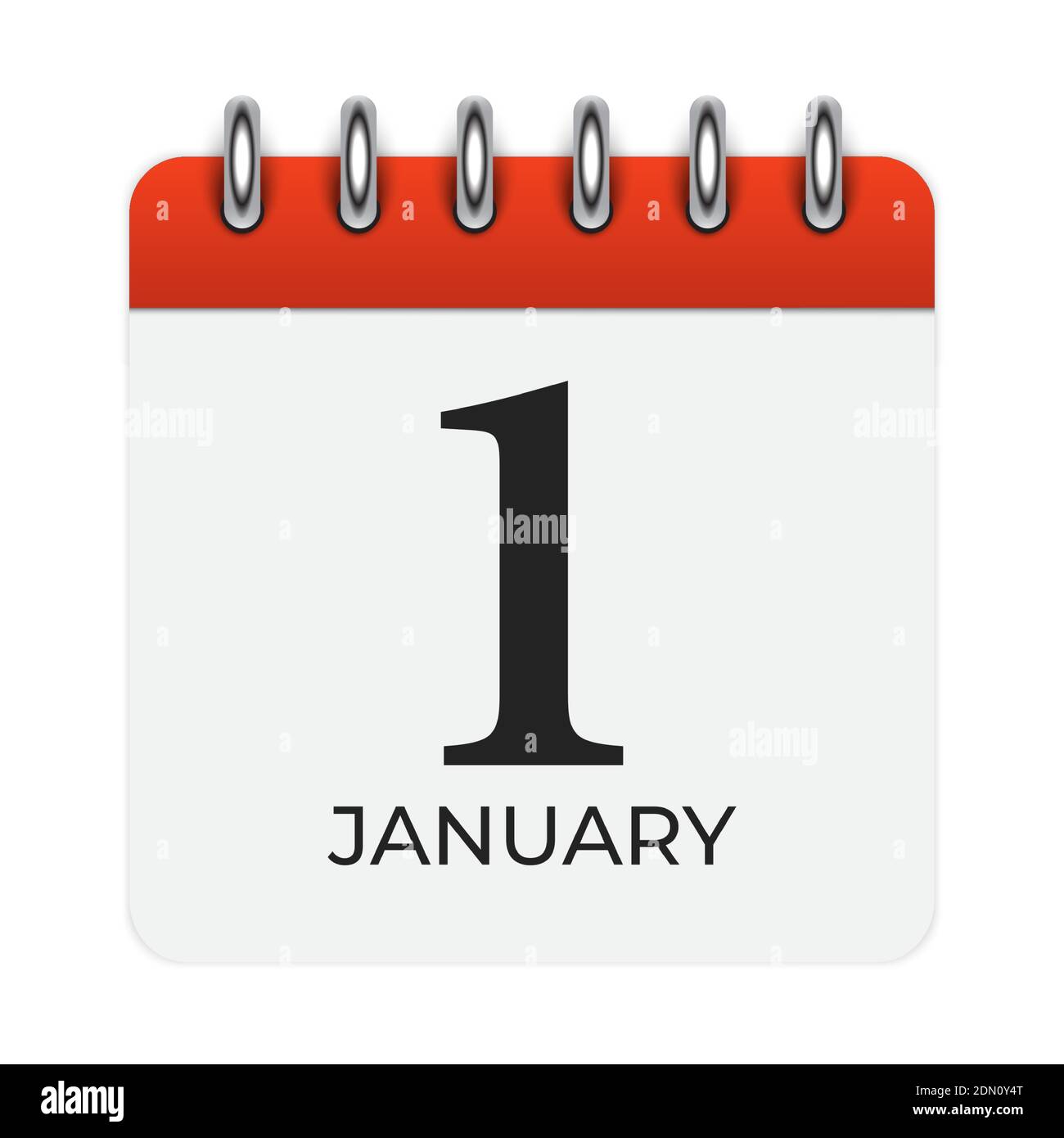 Kalendersymbol Für Januar. Vektorgrafik Stock Vektor