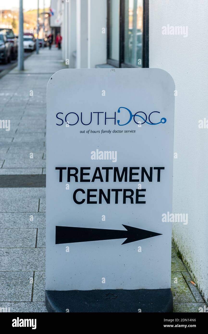 South Doc außerhalb der Öffnungszeiten Behandlungszentrum in Irland Stockfoto