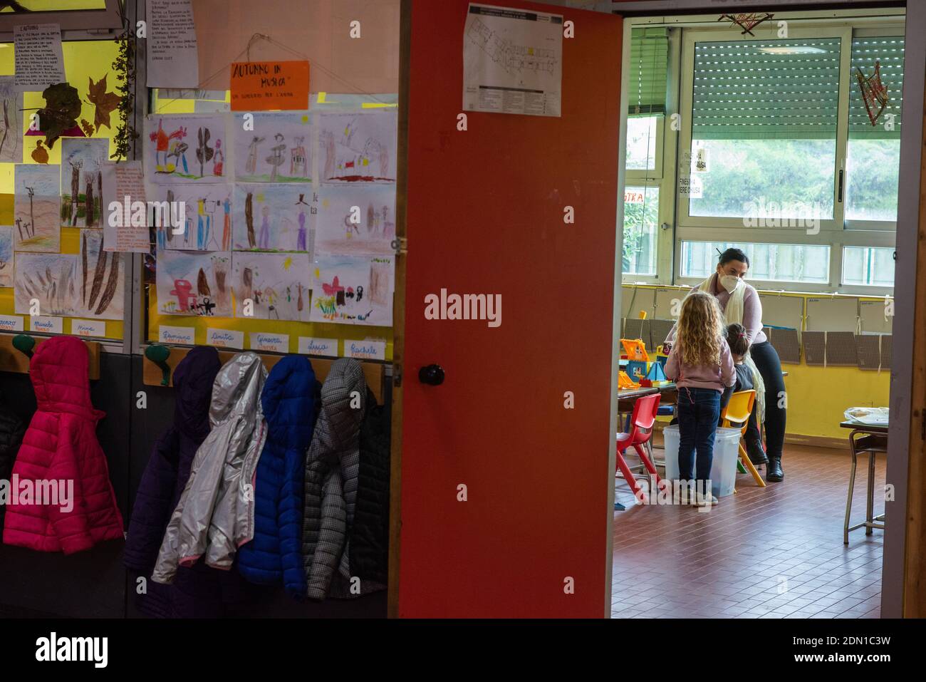 Roma, Italien: Öffentliche Schule in den Tagen des Corona Virus. © Andrea Sabbadini Stockfoto