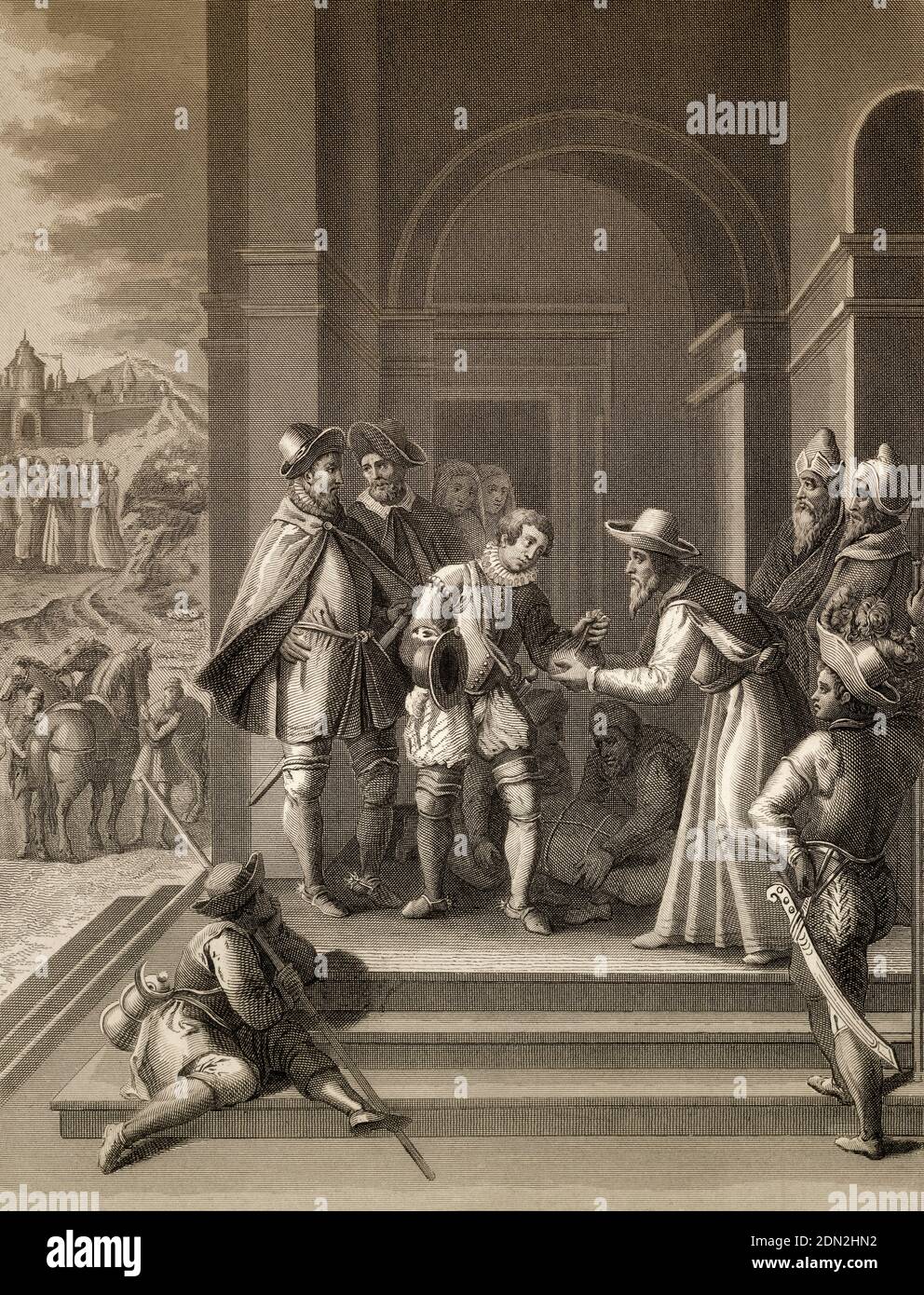 Das Gleichnis vom verlorenen Sohn, Neues Testament, Stahlstich 1853