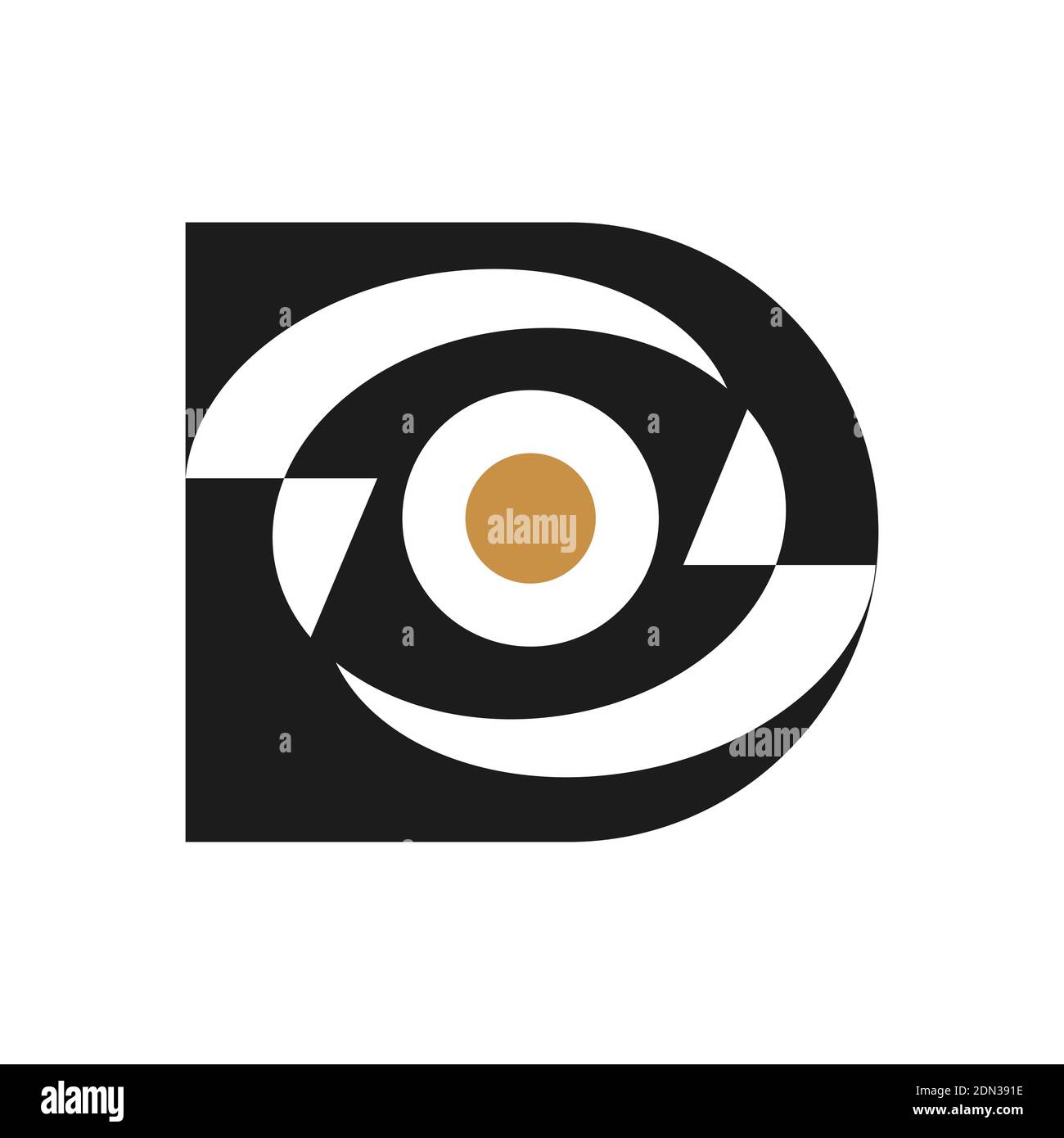 Kreative abstrakte Buchstaben zd Logo-Design. Logo mit verknüpftem Buchstaben dz. Stock Vektor