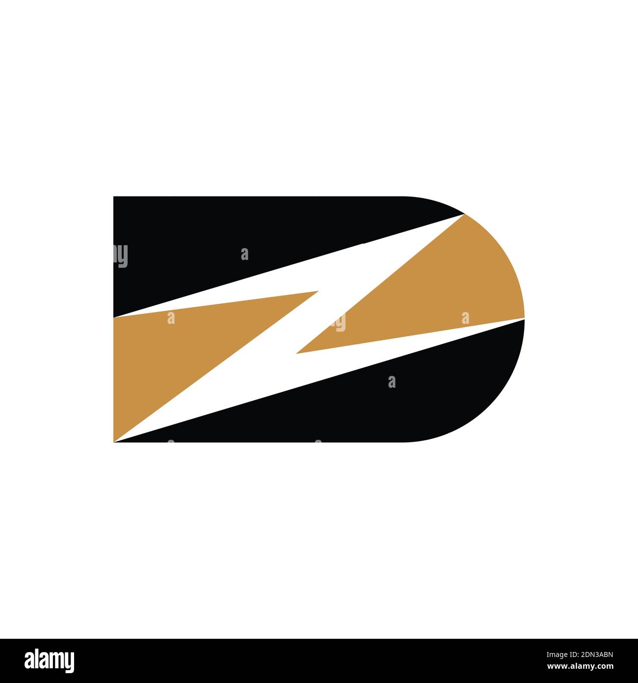 Kreative abstrakte Buchstaben zd Logo-Design. Logo mit verknüpftem Buchstaben dz. Stock Vektor