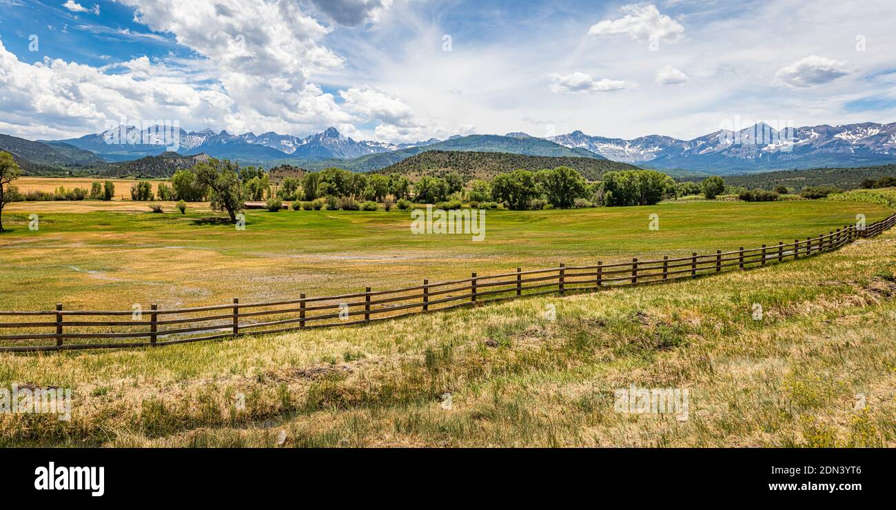 Der San Juan Skyway ist ein Teil des Colorado Scenic and Historic Byway System, das eine 233 Meile bildet Schleife im Südwesten von Colorado trav Stockfoto