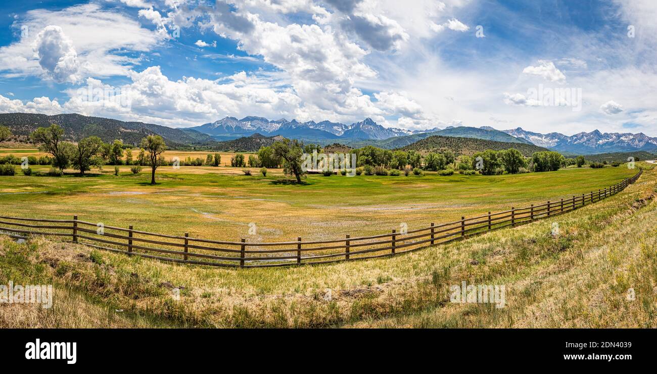 Der San Juan Skyway ist ein Teil des Colorado Scenic and Historic Byway System, das eine 233 Meile bildet Schleife im Südwesten von Colorado trav Stockfoto