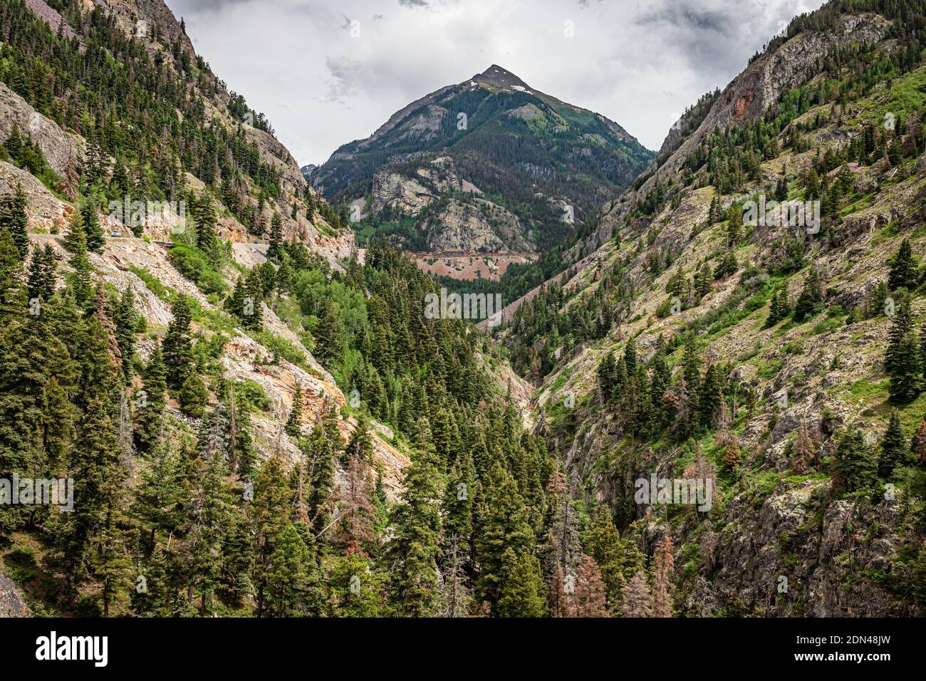 Der San Juan Skyway ist ein Teil des Colorado Scenic and Historic Byway System, das eine 233 Meile bildet Schleife im Südwesten von Colorado trav Stockfoto