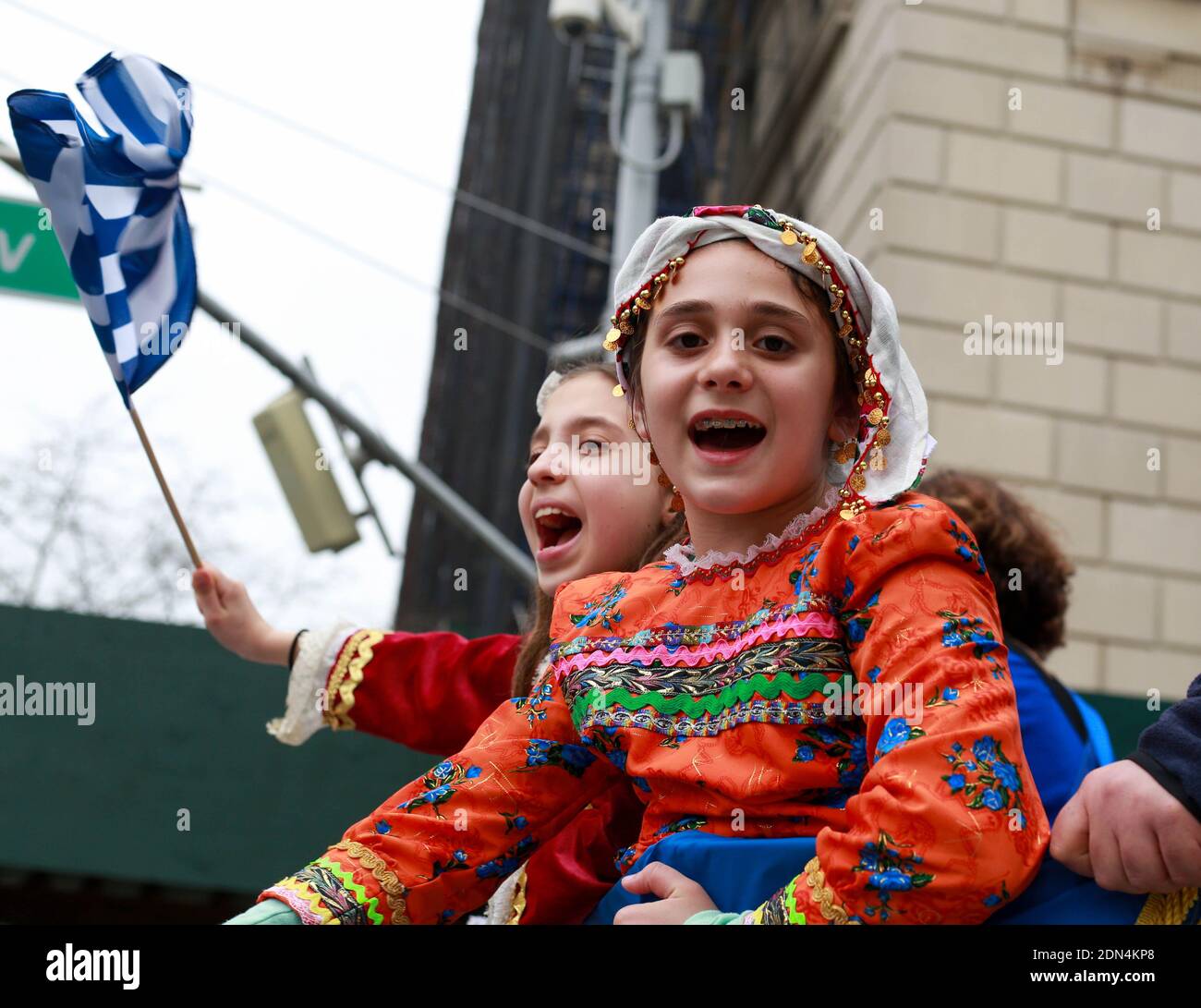 Greek Day Parade in New York City , feiert die Unabhängigkeit der Länder. Stockfoto