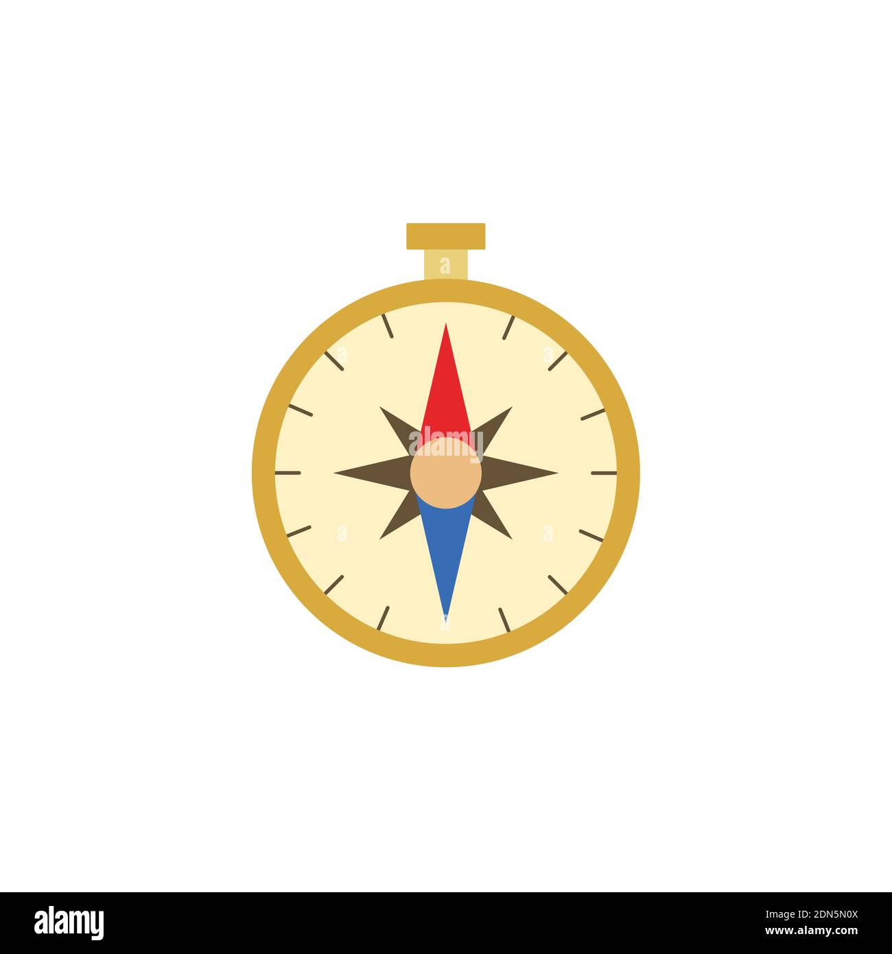 compass color icon vector. Simple sign, logo. Stock Vektor