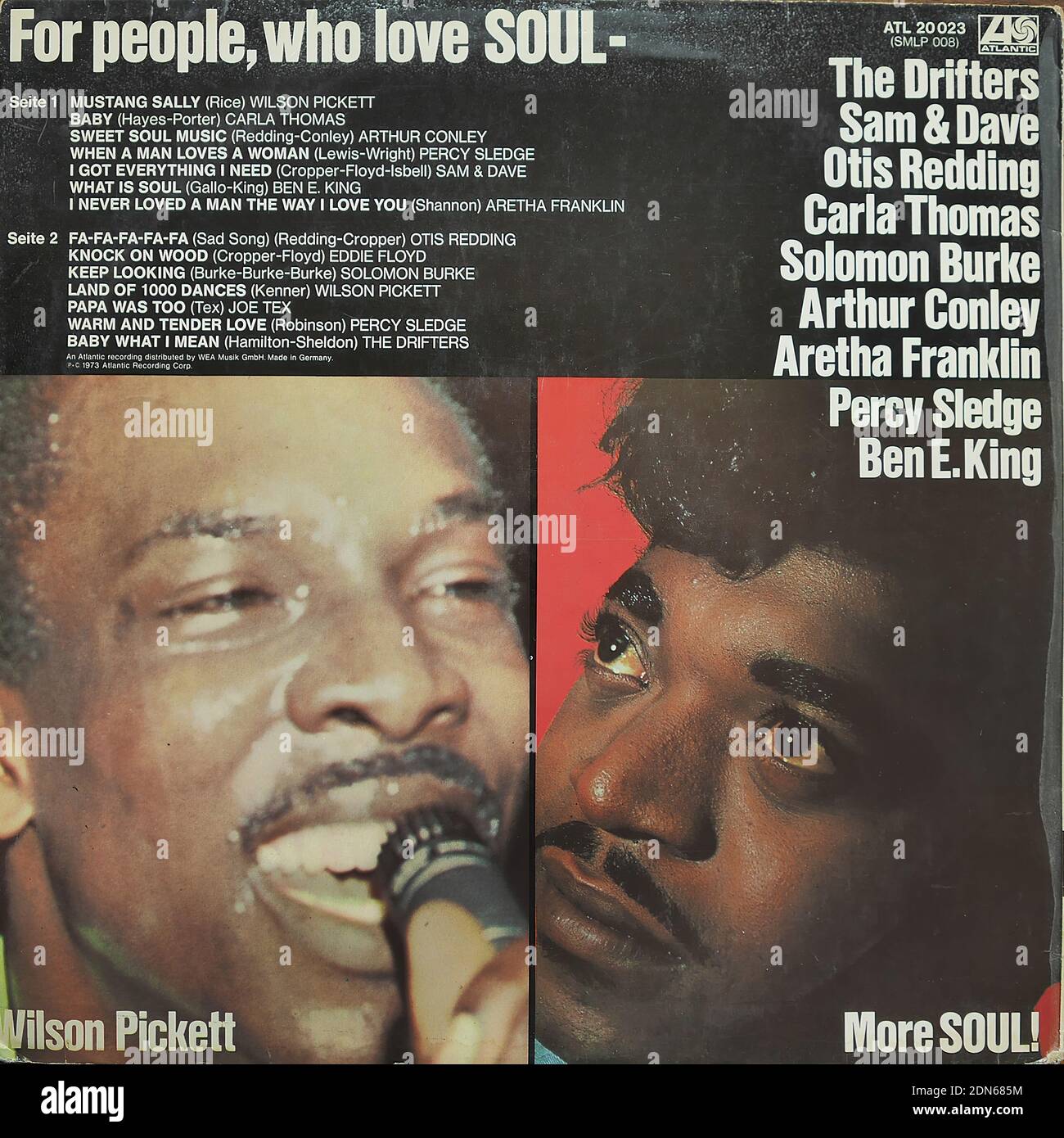 That's Soul - für Menschen, die Soul lieben - Vintage Vinyl-Albumcover Stockfoto