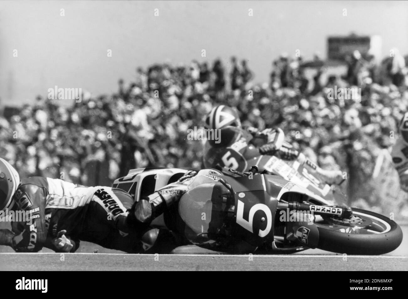 Fausto Ricci, (IT), Honda 250, Dutch GP 1986 Stockfoto