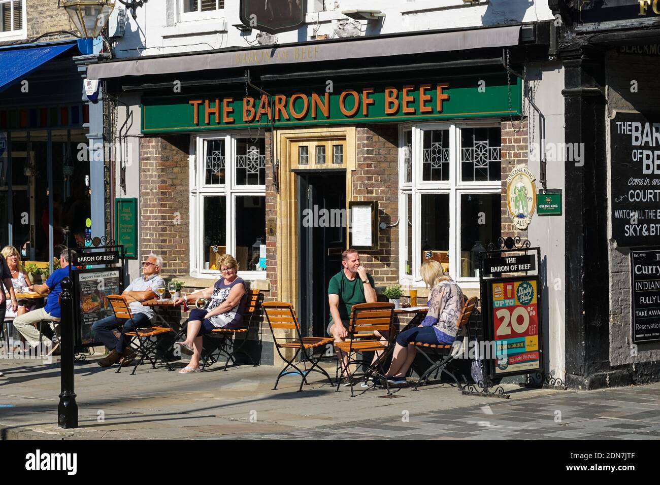 The Baron of Beef Pub und Restaurant in Cambridge, Cambridgeshire England Vereinigtes Königreich Großbritannien Stockfoto