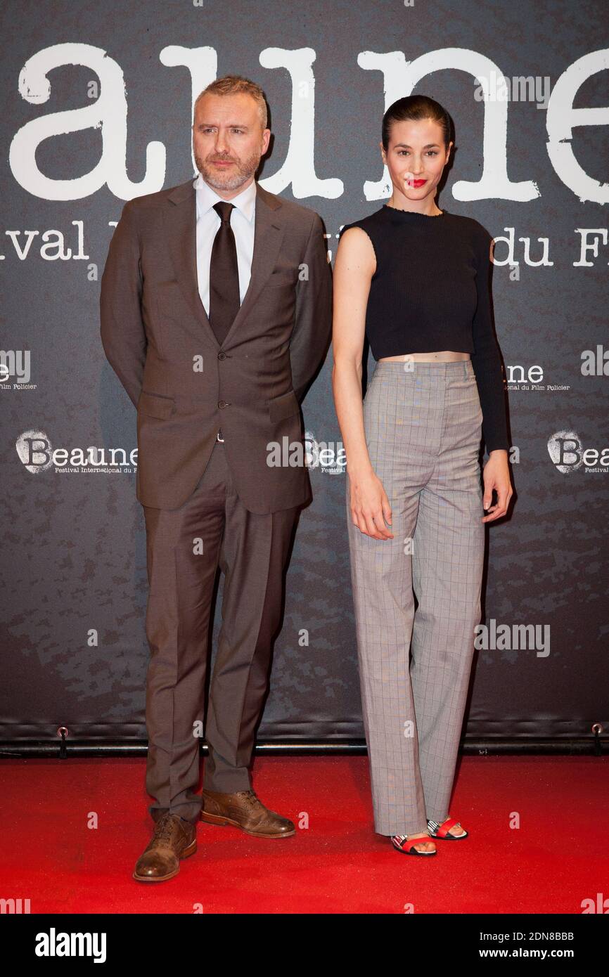 Gerald Johnson und Elisa Lasowski (Hyena) bei der Abschlussfeier des 7. Thriller Film Festivals (Festival International du Film Policier) in Beaune, Frankreich, am 28. März 2015. Foto von Audrey Poree/ABACAPRESS.COM Stockfoto