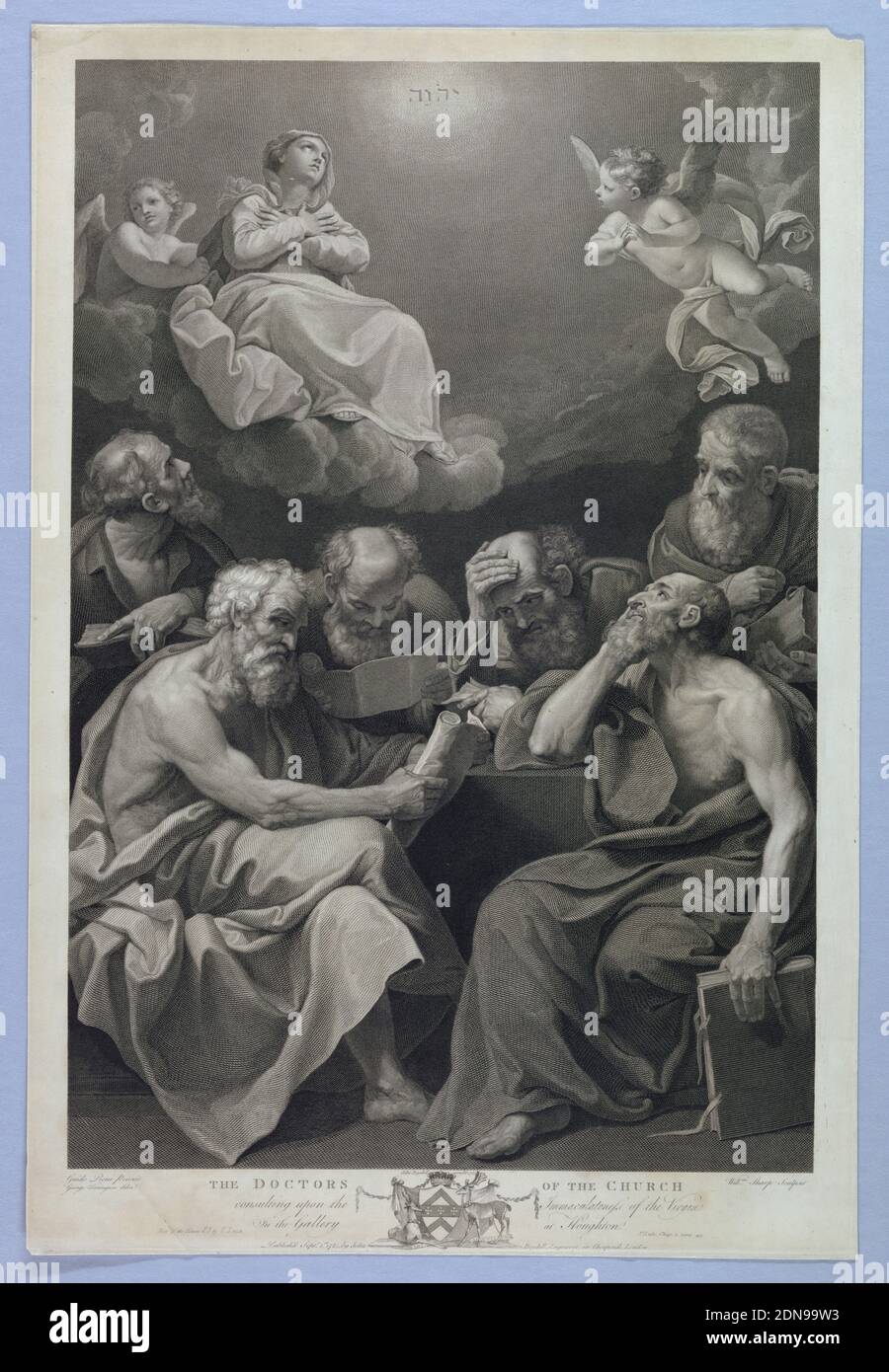 The Doctors of the Church, William Sharp, British, 1749 - 1824, Guido Reni, (Italienisch, 1575–1642), Europe, 1785, Print Stockfoto