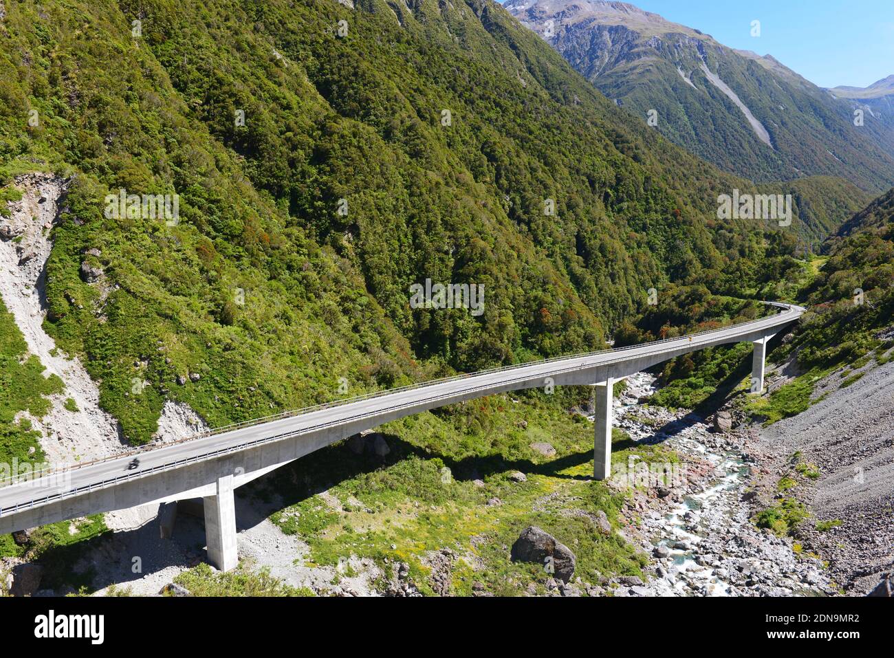 Castle Hill im Arthur's Pass National Park Stockfoto