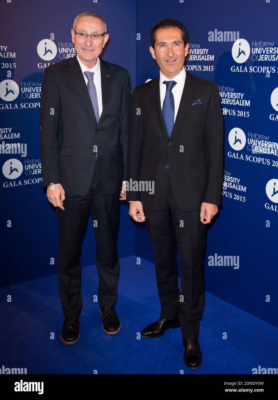 MENAHEM BEN-SASSON, PATRICK DRAHI - GALA SCOPUS 2015 AU PALAIS DE LA MUTUALITE FOTO VON NASSER BERZANE/ABACAPRESS.COM Stockfoto