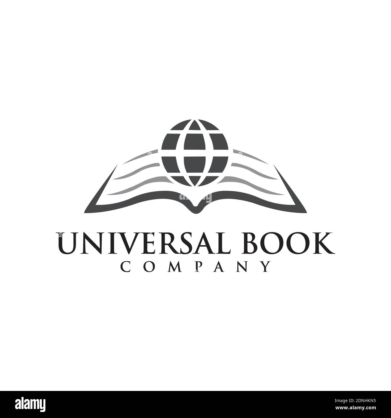 symbol design Education globe logo shilhouette book icon inspiration template Stock Vektor
