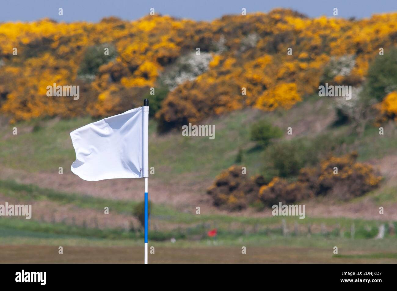 Dunstanburgh Castle Golf course Stockfoto