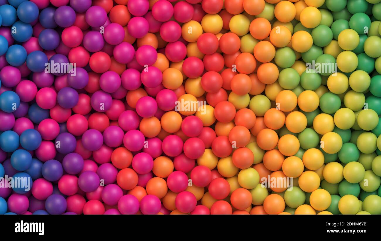 Bunte Bälle Hintergrund. Abstrakter Hintergrund mit bunten Farbverlauf  Kugeln. Vektorhintergrund Stock-Vektorgrafik - Alamy