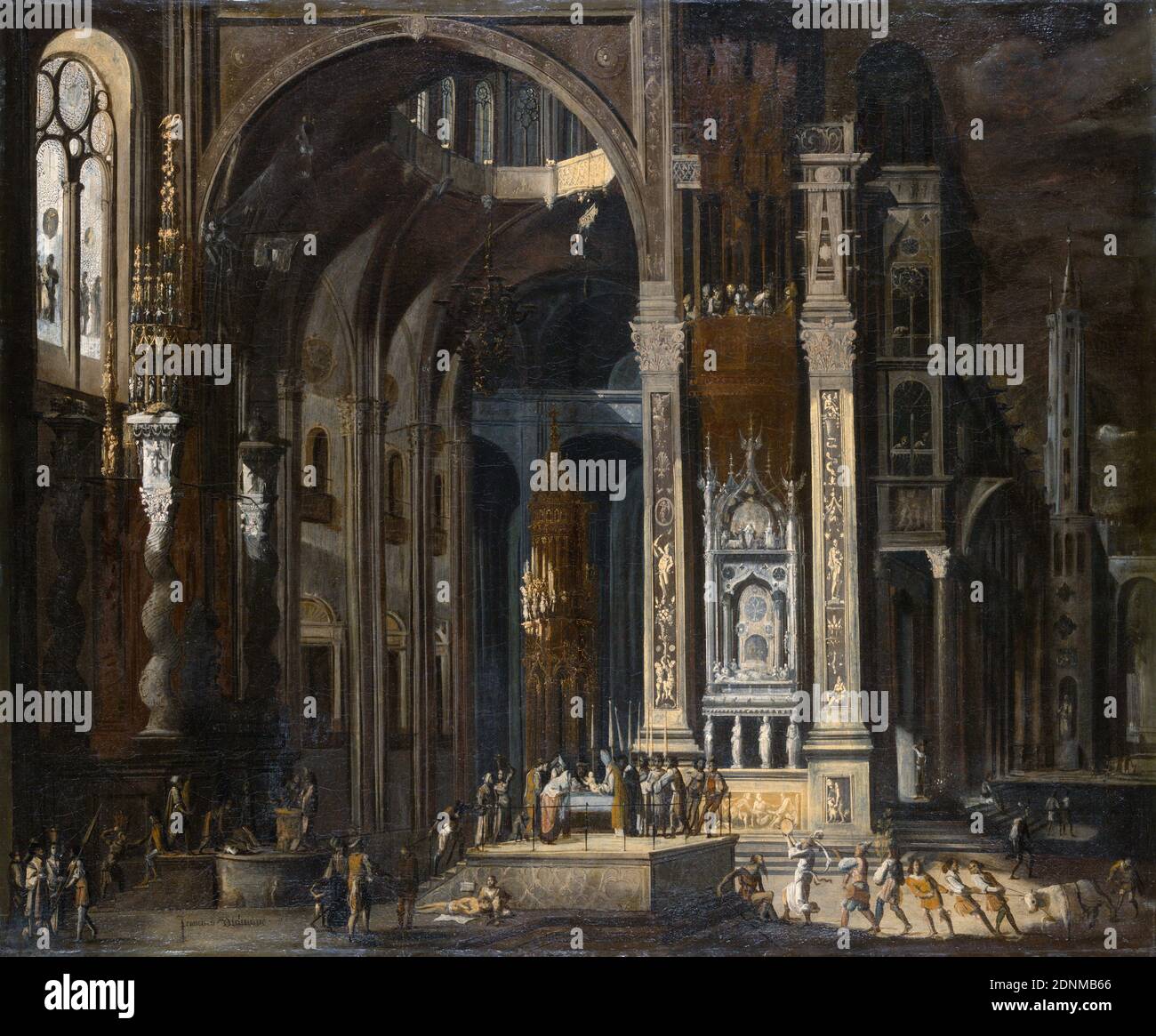 Die Beschneidung Christi, Gemälde von François de Nomé, 1623 Stockfoto