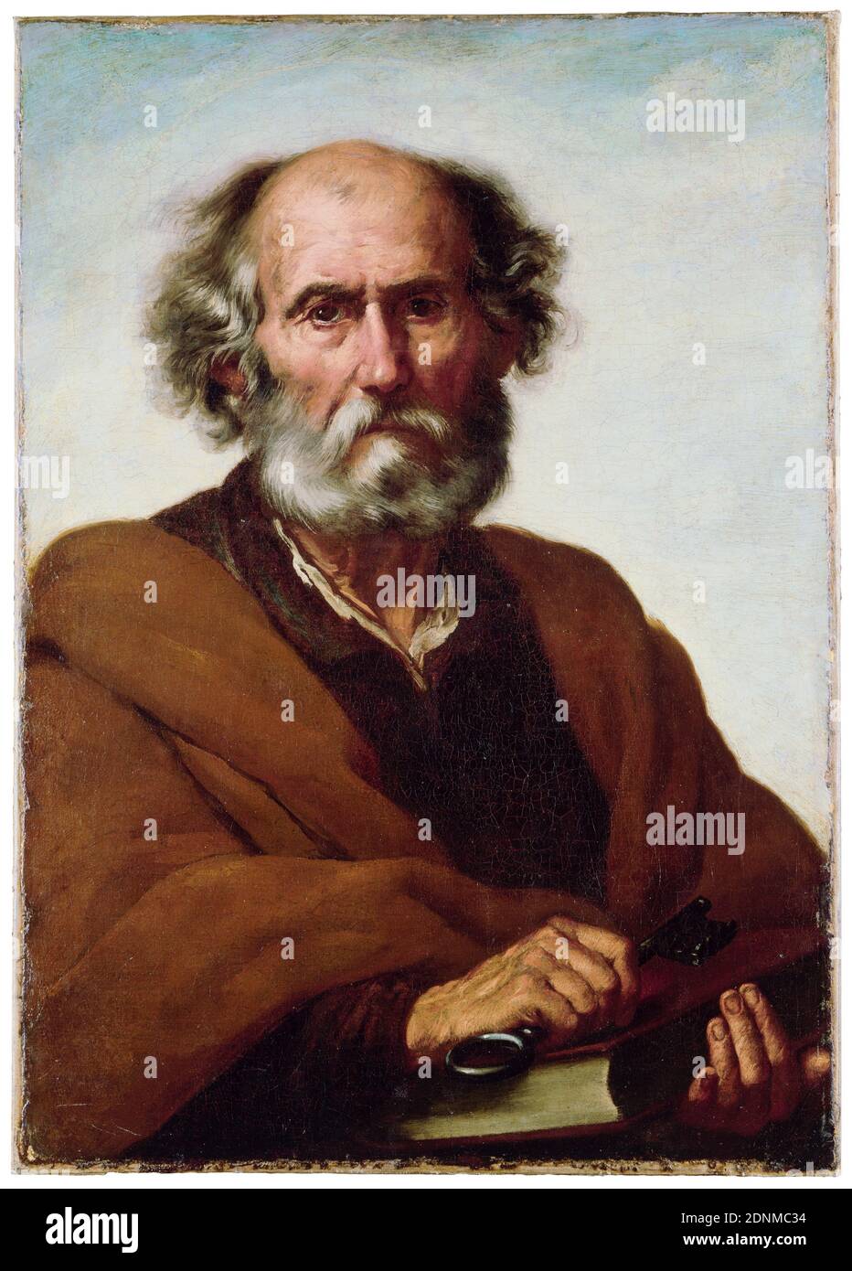 St. Peter, Porträtmalerei von Francisco Herrera der Ältere, 1630-1640 Stockfoto