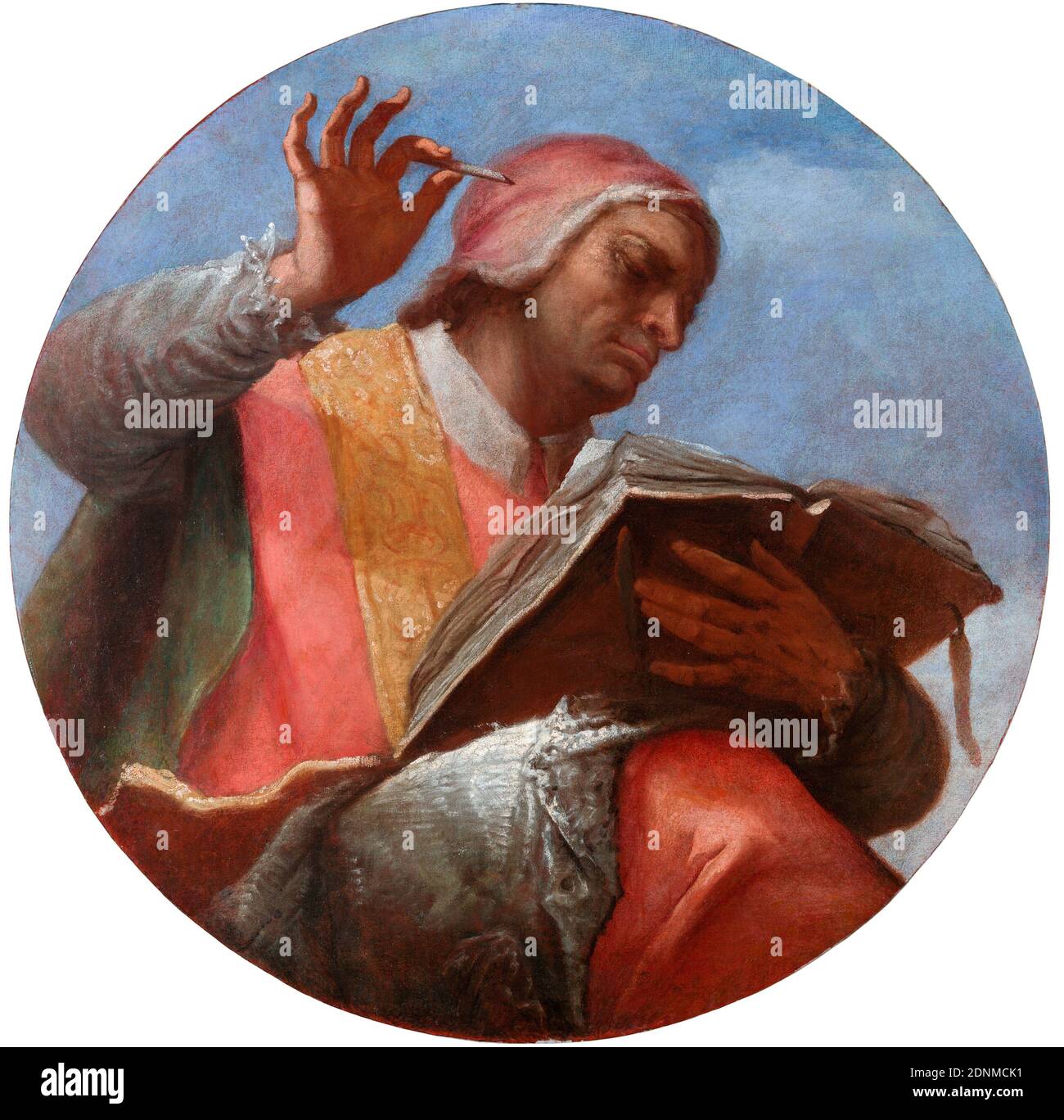 Papst Gregor I. (540-604), Gregor der große, Porträtmalerei von Sebastiano Ricci, 1700-1704 Stockfoto