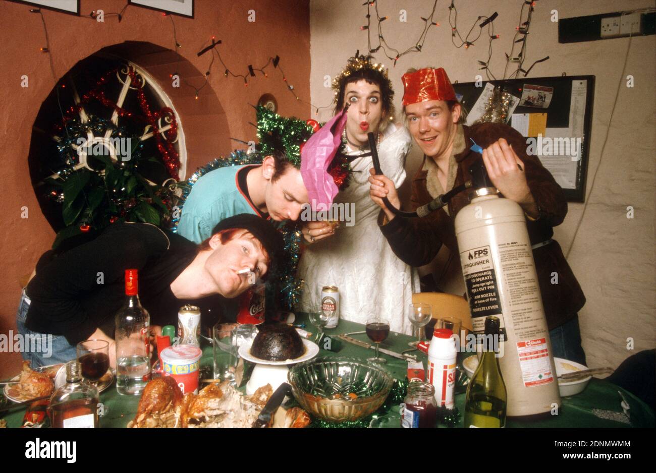 King Adora Weihnachtsfeier im Sawmills Studio, Golant, Fowey, Cornwall, England. Stockfoto