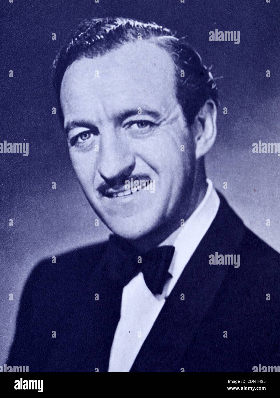 Foto von David Niven (1910-1983), einem englischen Schauspieler, Memoirist und Romancier. Stockfoto