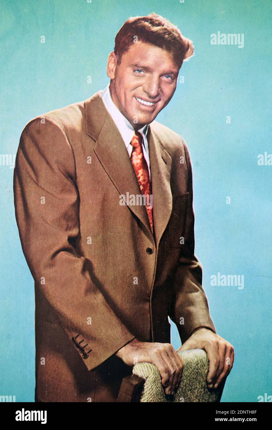 Farbfoto von Burt Lancaster (1913-1994), einem amerikanischen Schauspieler und Produzenten. Stockfoto