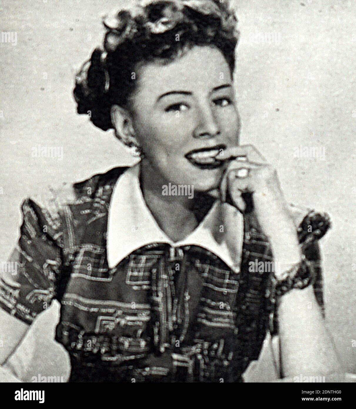 Foto von Irene Dunne (1898-1990) eine amerikanische Schauspielerin und Sängerin. Stockfoto