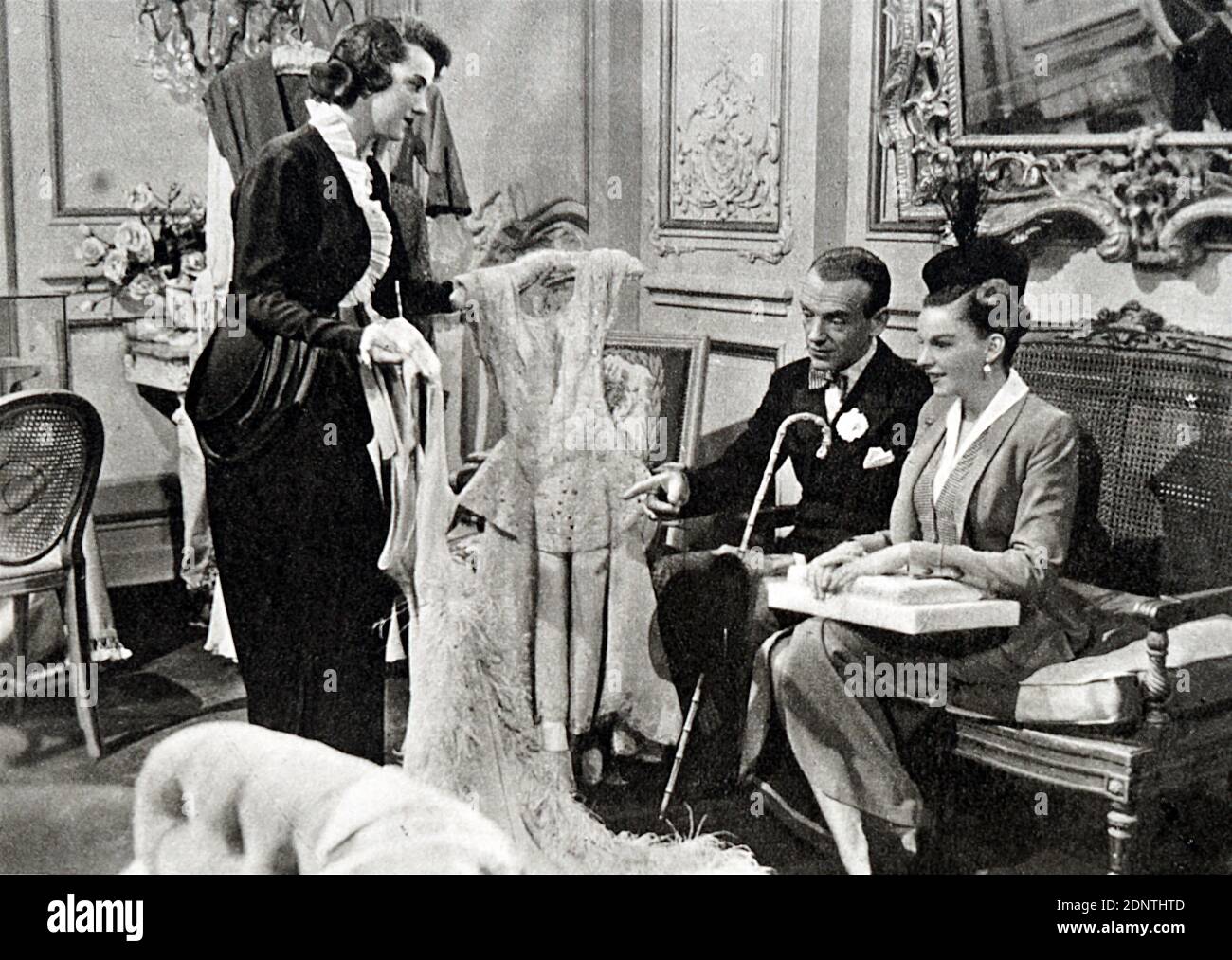 Filmstill aus der 'Easter Parade' mit Judy Garland, Fred Astaire, Ann Miller und Peter Lawford. Stockfoto