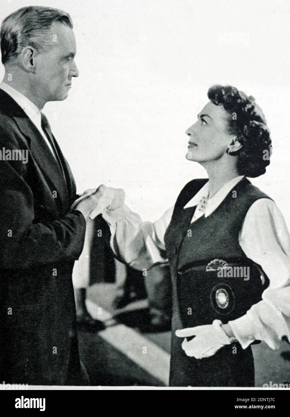 Filmstill aus 'The Damned Don't Cry' mit Joan Crawford und David Brian. Stockfoto