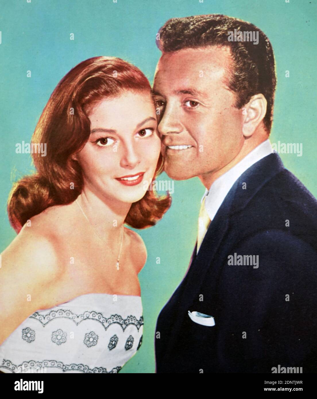Foto von Pier Angeli (1932-1971) mit ihrem Mann Vic Damone (1928-2018). Stockfoto