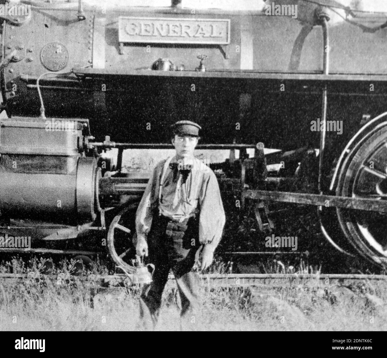 Filmstill von Buster Keaton (1895-1966) aus 'The General'. Stockfoto