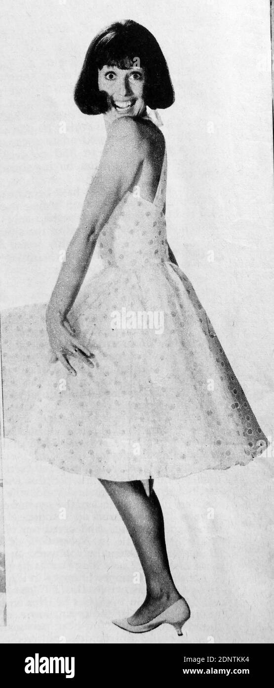 Foto von Una Stubbs (1937-) eine englische Schauspielerin, Fernsehpersönlichkeit und ehemalige Tänzerin. Stockfoto