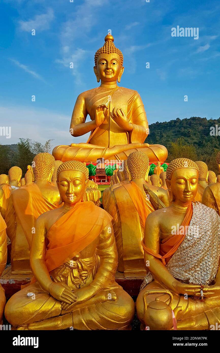 Phuttha Utthayan Makha Bucha Anusorn (Buddhism Memorial Park), Nakhon Nayok, Thailand Stockfoto