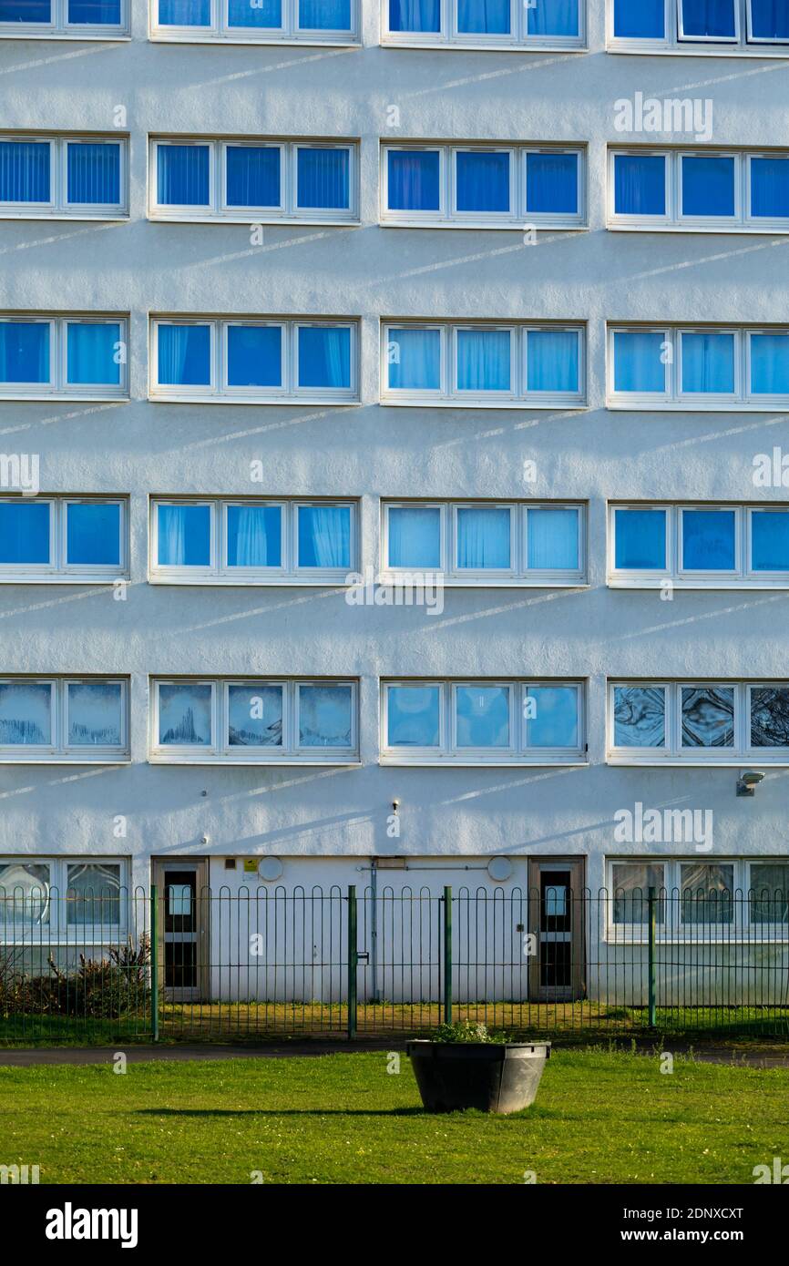 Hochhaus, Chelmsley Wood, Birmingham, Großbritannien Stockfoto