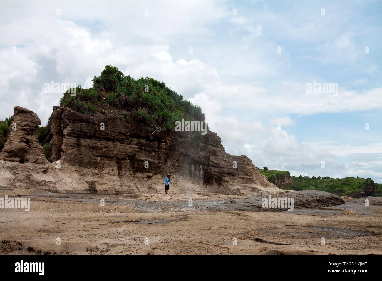 Klayar Beach ist eines der touristischen Ziele in Pacitan Bezirk, Ost-Java. Stockfoto