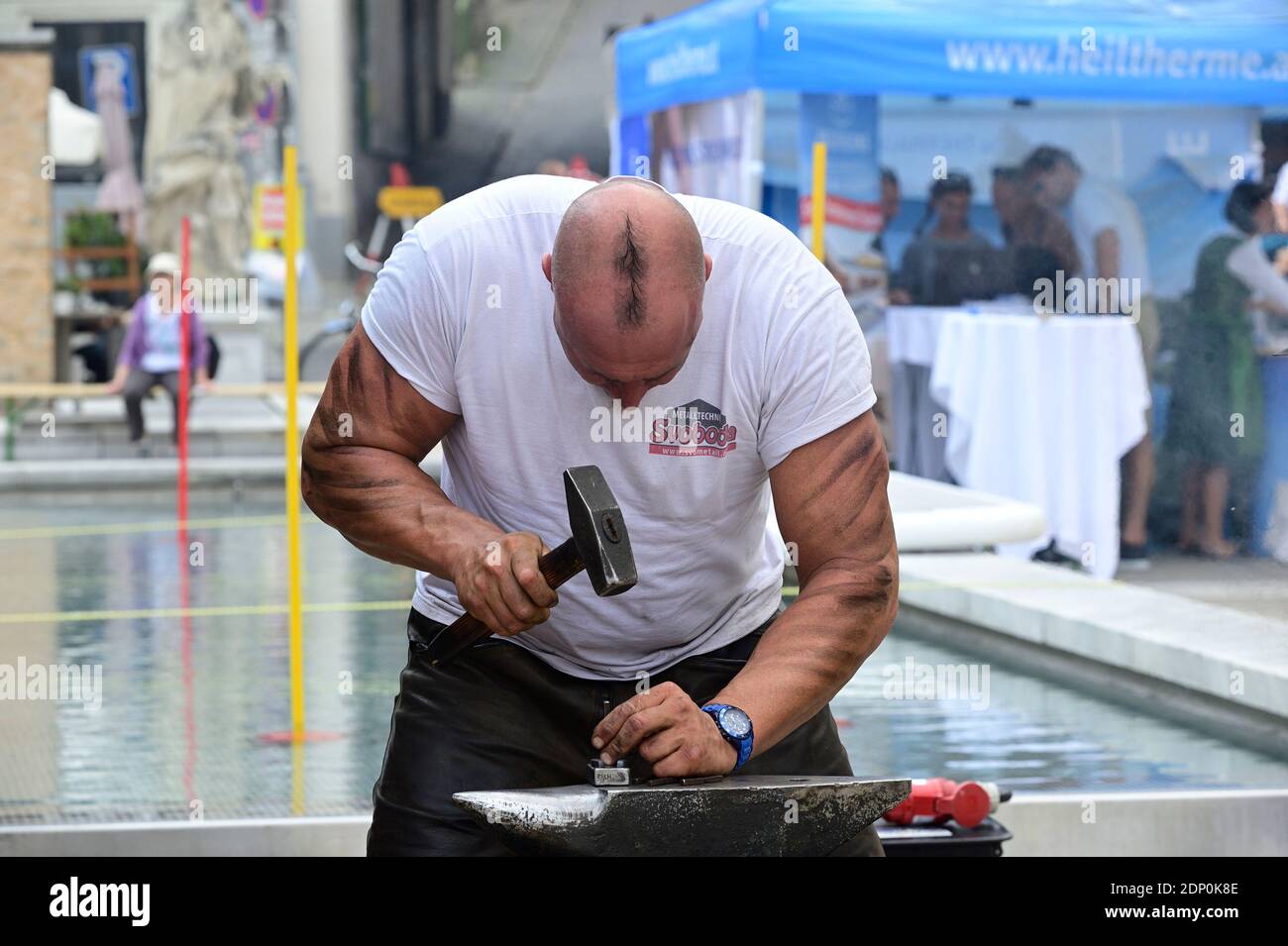 Graz, Steiermark, Österreich. Großes Volkskulturfestival in der Landeshauptstadt der Steiermark Stockfoto