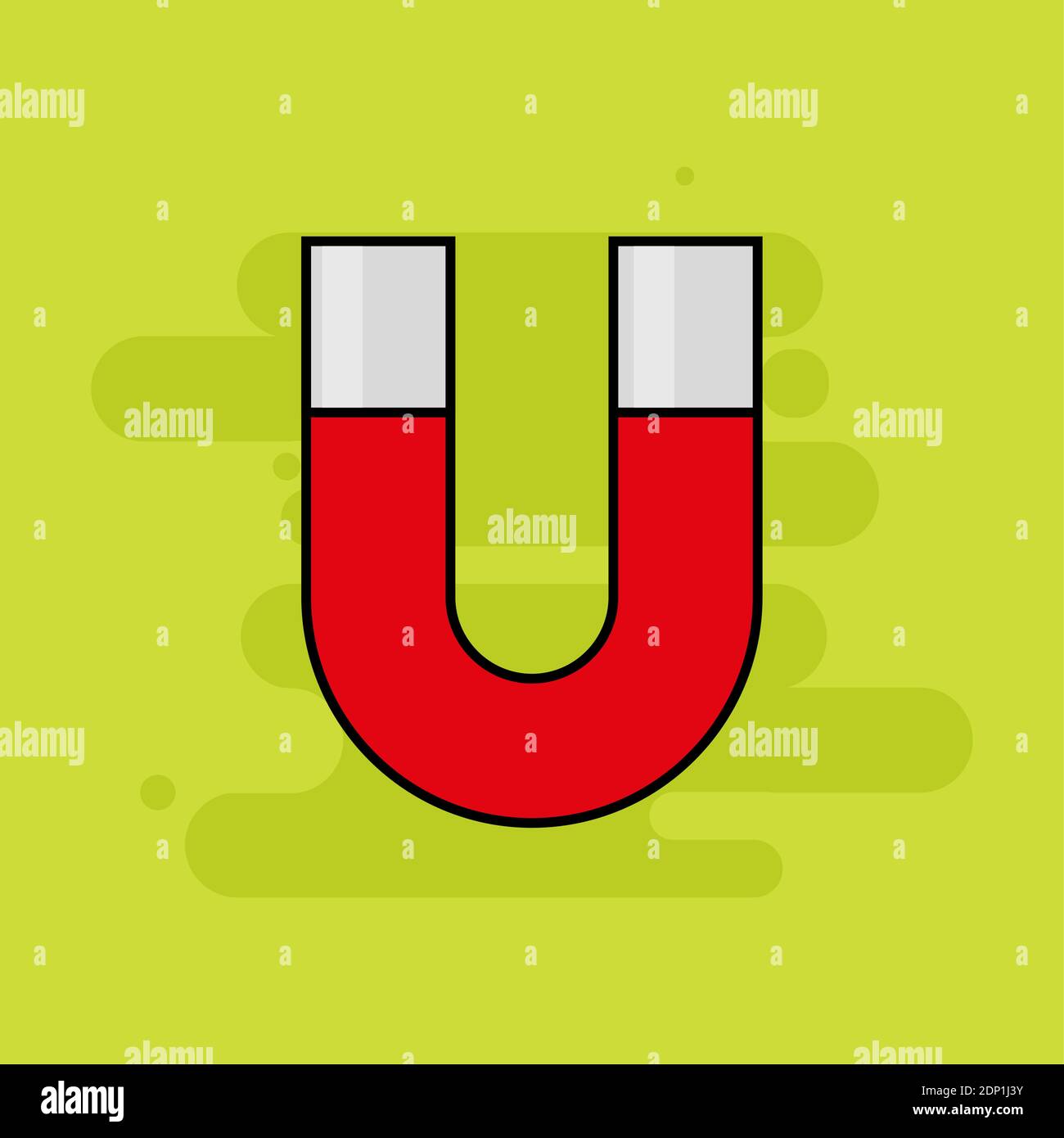 Magnet zurück zur Schule Bild Symbol - Vektor Stock Vektor