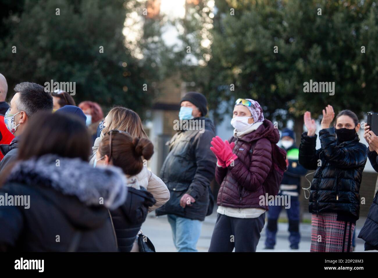 Heute sind Nova Gorica und Gorizia zur Kulturhauptstadt Europas geworden. Zum Ersten Mal Wurden Zwei Städte, Die Gemeinsame Grenze Teilen, In Einem Gemeinsamen Ziel Vereint. Es hat Stockfoto