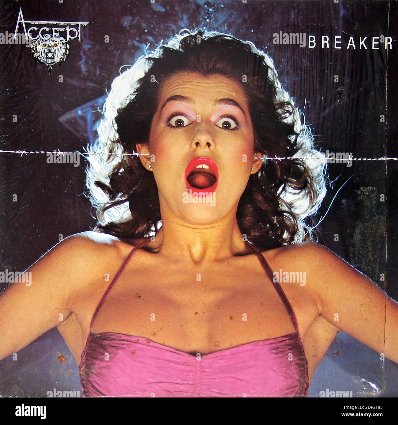 Accept Breaker - Vintage Vinyl Schallplattencover Stockfoto