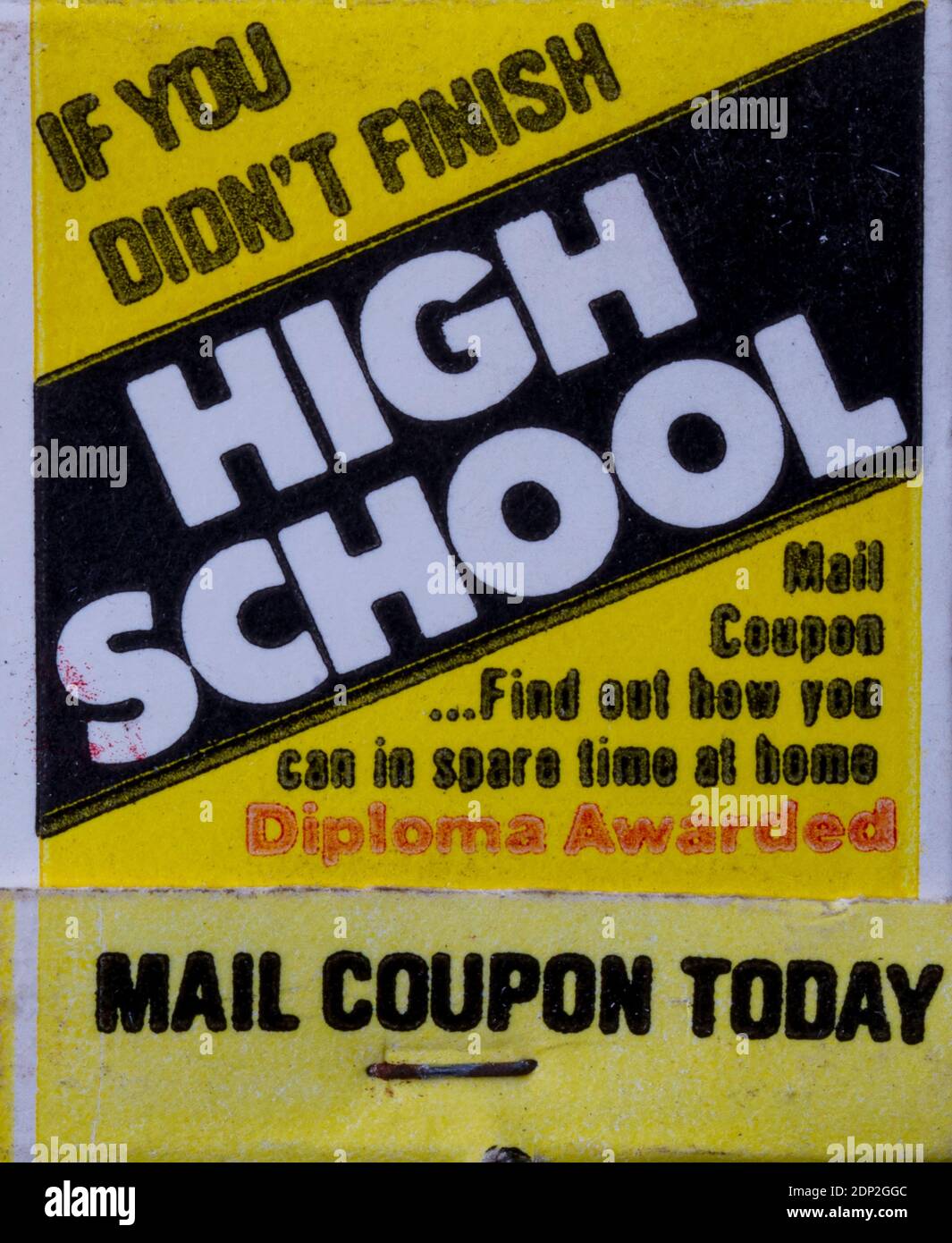 Matchbook/Book Matches; retro collectibles Stockfoto