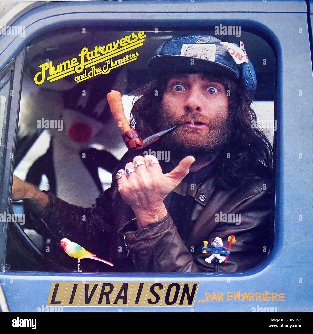 Plume Latraverse Livraison par en arriere - Vintage Vinyl Record Abdeckung Stockfoto