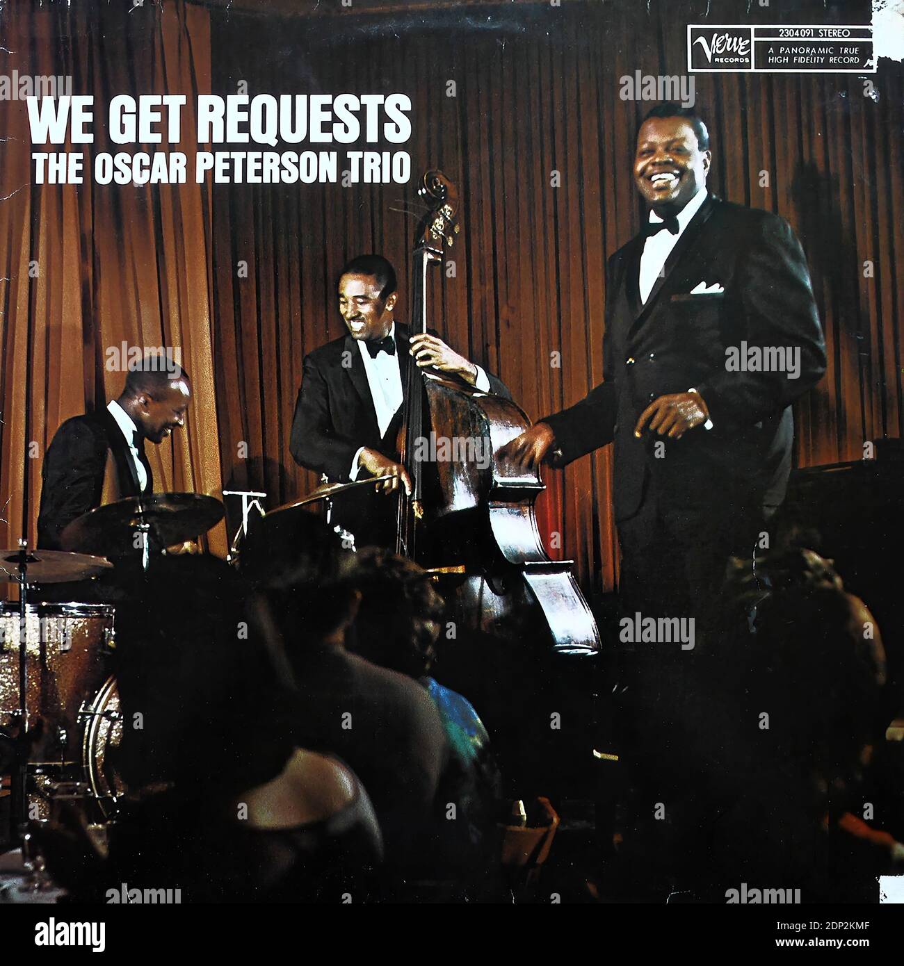 The Oscar Peterson Trio – We get Requests, Verve Records V-8606 - Vintage Vinyl Album Cover Stockfoto